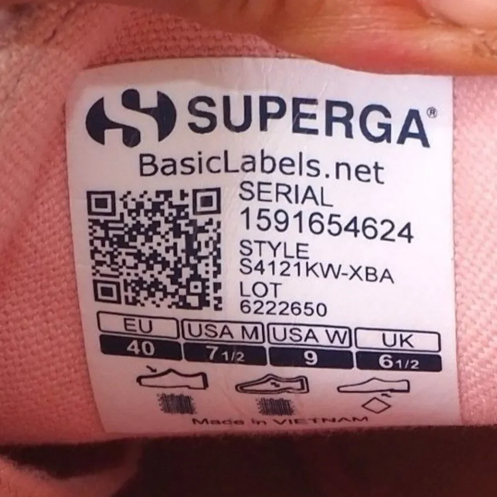 Superga x‎ Something Navy 2750 Corduroy Casual Sneakers Dusty Pink Women's 9